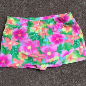 Adorable Bright Hawaiian floral print Skort 3T